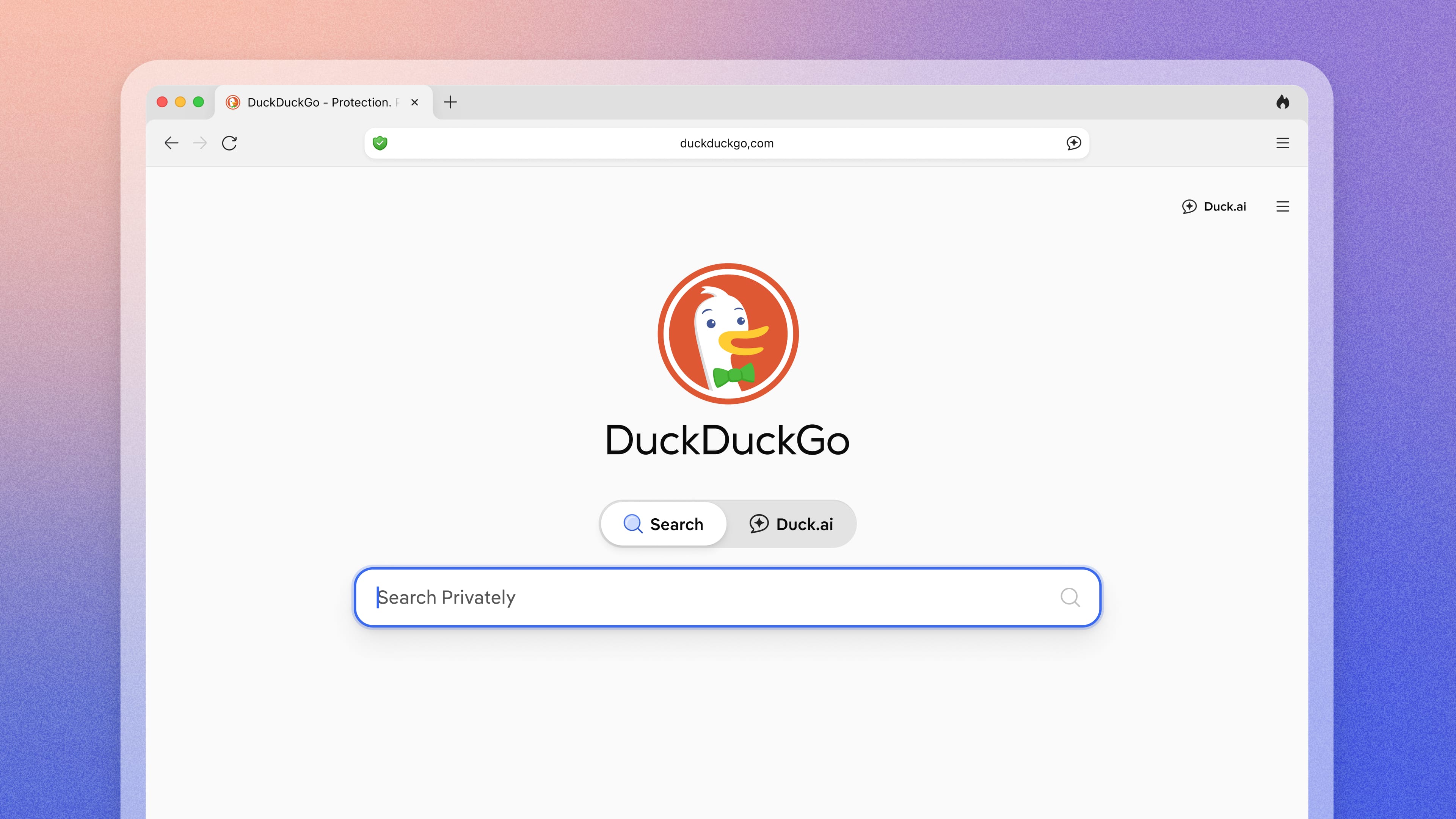 Search and Duck.ai Toggle